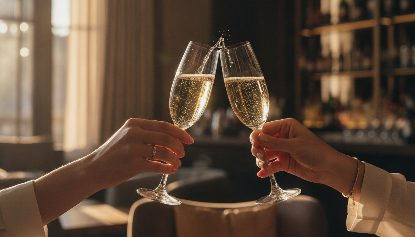 Champagner Rendezvous: Prickelnde Verführung